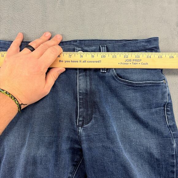 Mott & Bow Men's Slim Staple Jeans Women's 29x30 Blue Italian Denim High-Rise - Picture 10 of 11